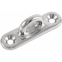 Серьга с овальной крепежной пластиной 80 мм нерж (10005805)